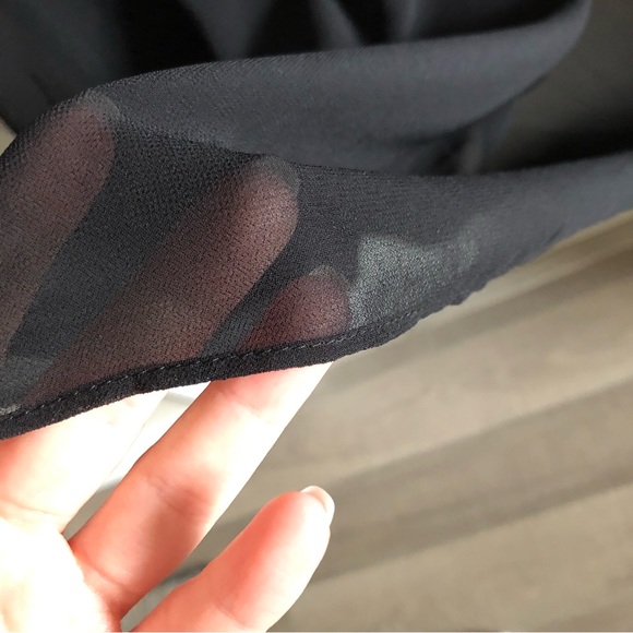 Black Chiffon Bridesmaid Dress - unaltered length - Picture 7 of 10